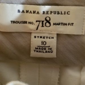 Banana Republic Pants - Banana Rep White Martin Trousers Banana Republic Pants - Banana Rep White Martin Trousers
